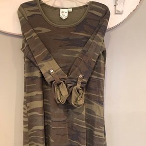 Camo shirt dress